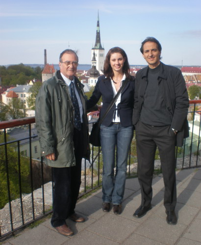 Külalised (vasakult) Carlo Bagliani Itaaliast, Yvonne Kappertz Saksamaalt ja Maximo Martinez Lagarejos Hispaaniast Tartuga tutvumas. Foto: Jane Freimann.