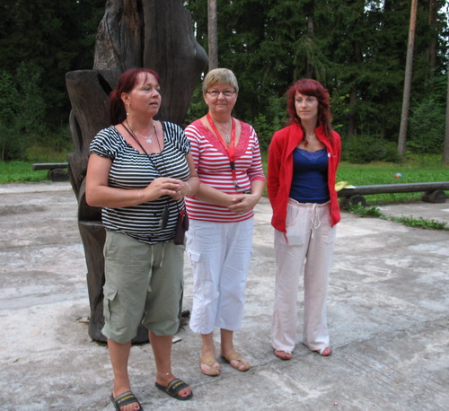Diabeedihaigete laste ja noorukite laagris olid abiks lastekliiniku öed (vasakult) Tiiu Vaher, Irene Zaslavskaja ja Veronika Šilova. Foto: lastekliiniku erakogu.